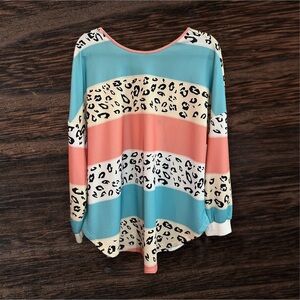 Leopard print long sleeve shirt